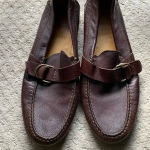 Dark Brown Pebble Leather Loafer